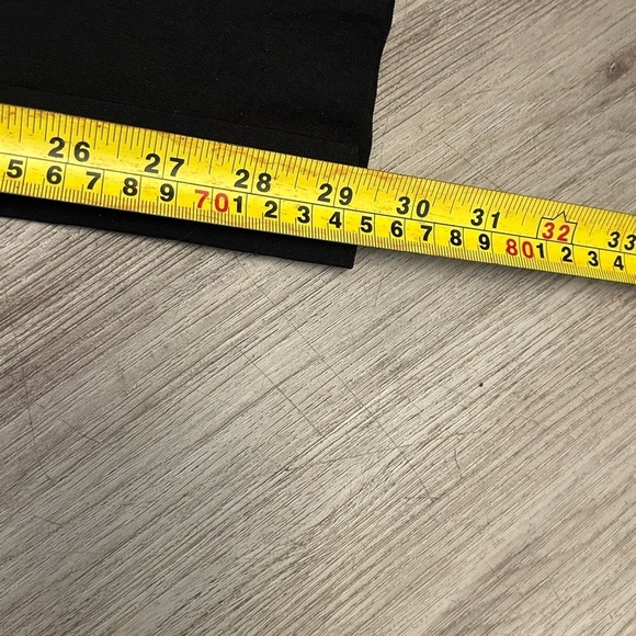 Black Slim Fit Pants for Dressy Occasions With Zipper Pockets Stretch Waistband - Picture 8 of 8